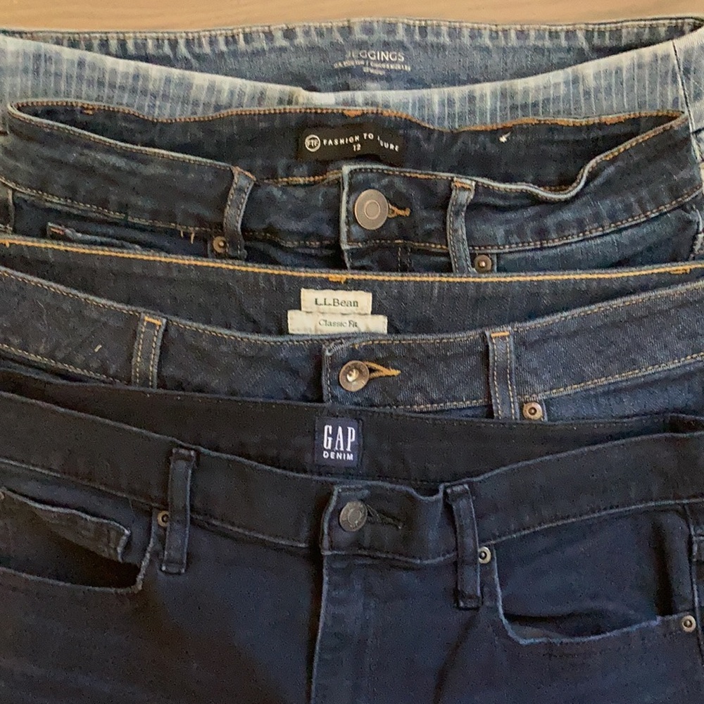 Bundle- 4 pairs of Jeans size 12
